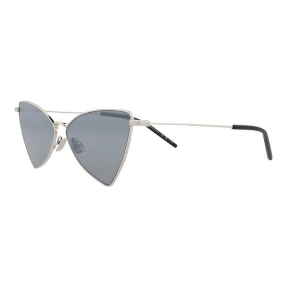 Saint Laurent Unisex Cat Eye Silver Silver Silver Fashion Designer Eyewear - Picture 1 of 4